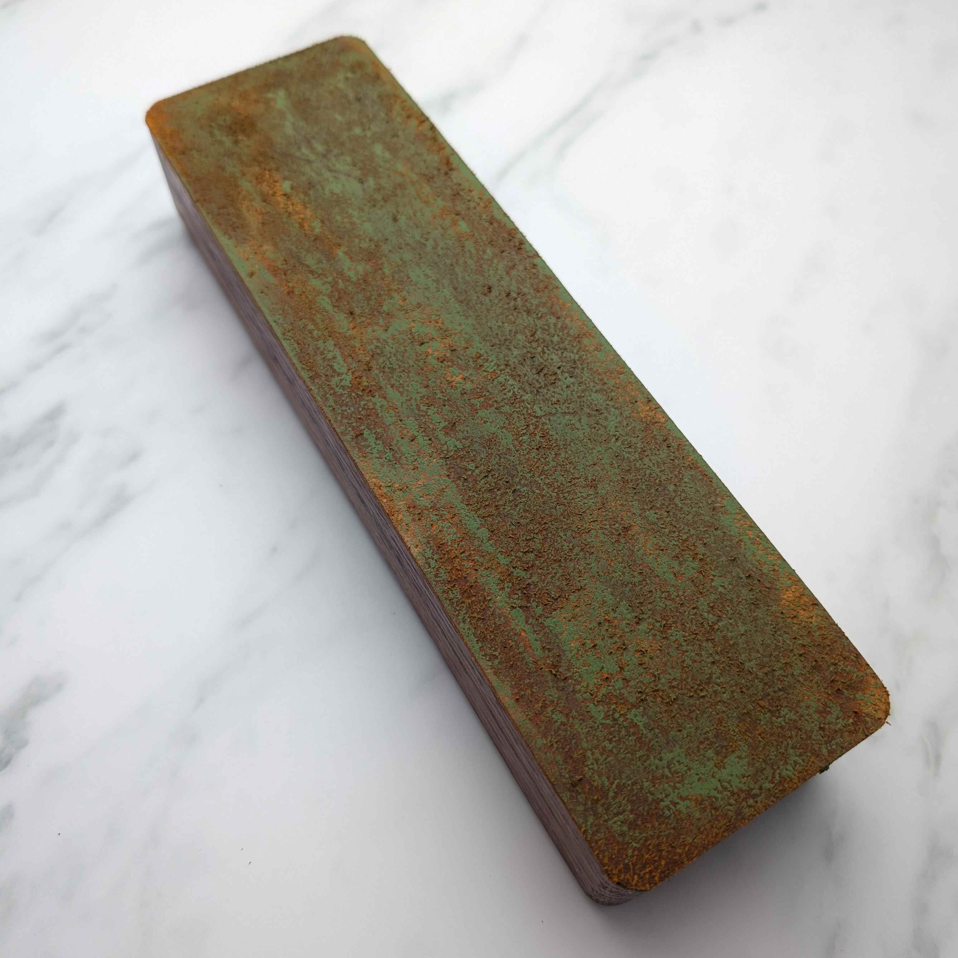 Benchtop Leather Strop - Heavy Timber - Suede Side
