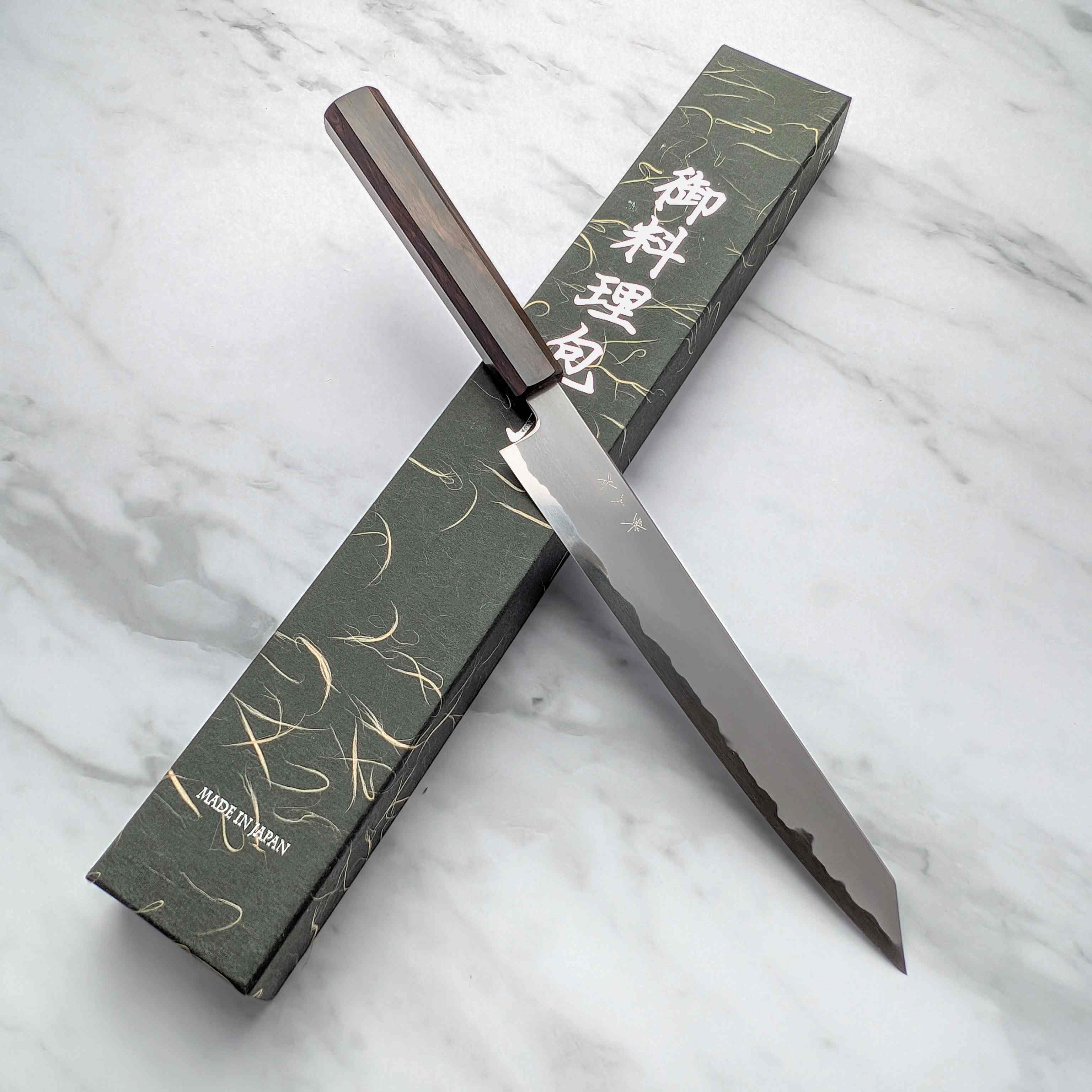 Tetsujin - Blue 2 Kasumi Kiritsuke Tip 240mm Sujihiki