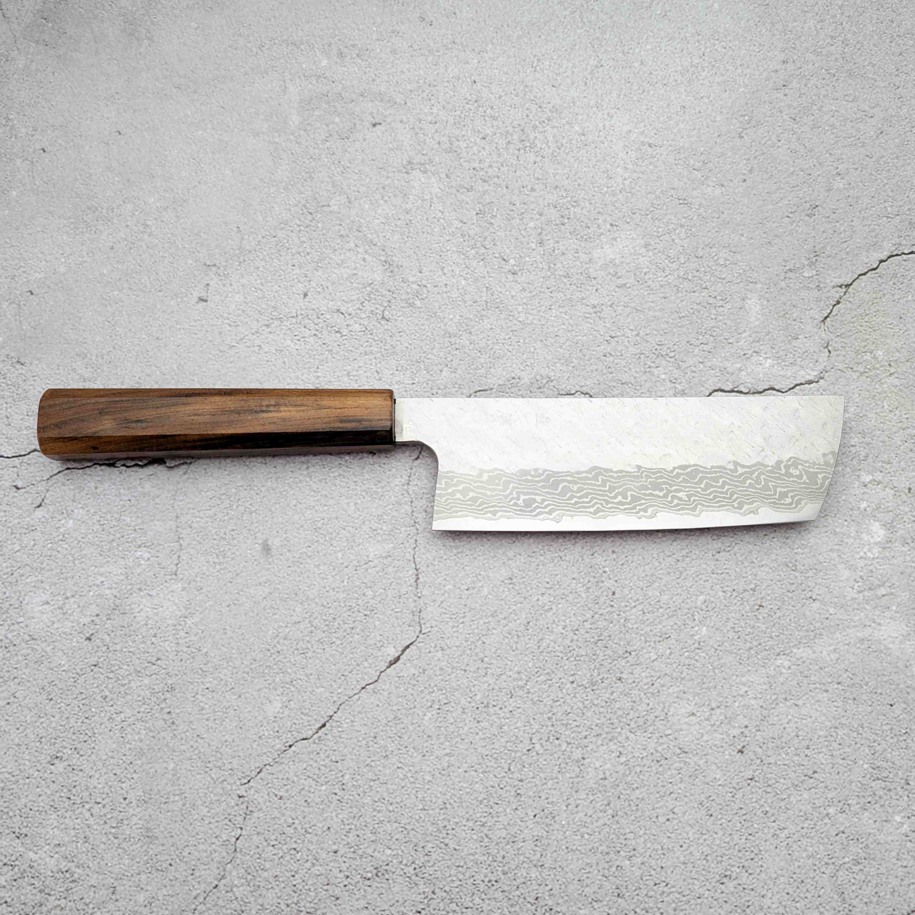 Nigara - VG10 Damascus Tsuchime 165mm Nakiri