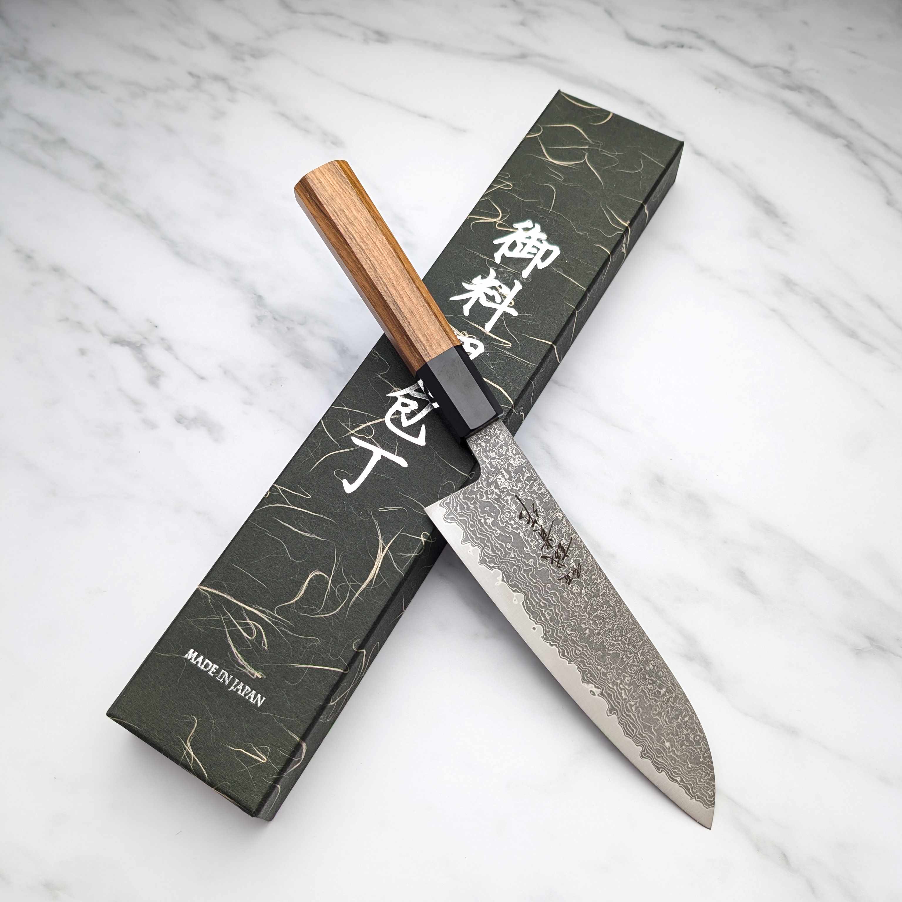 Shigeki Tanaka - SG2/R2 Damascus 165mm Santoku
