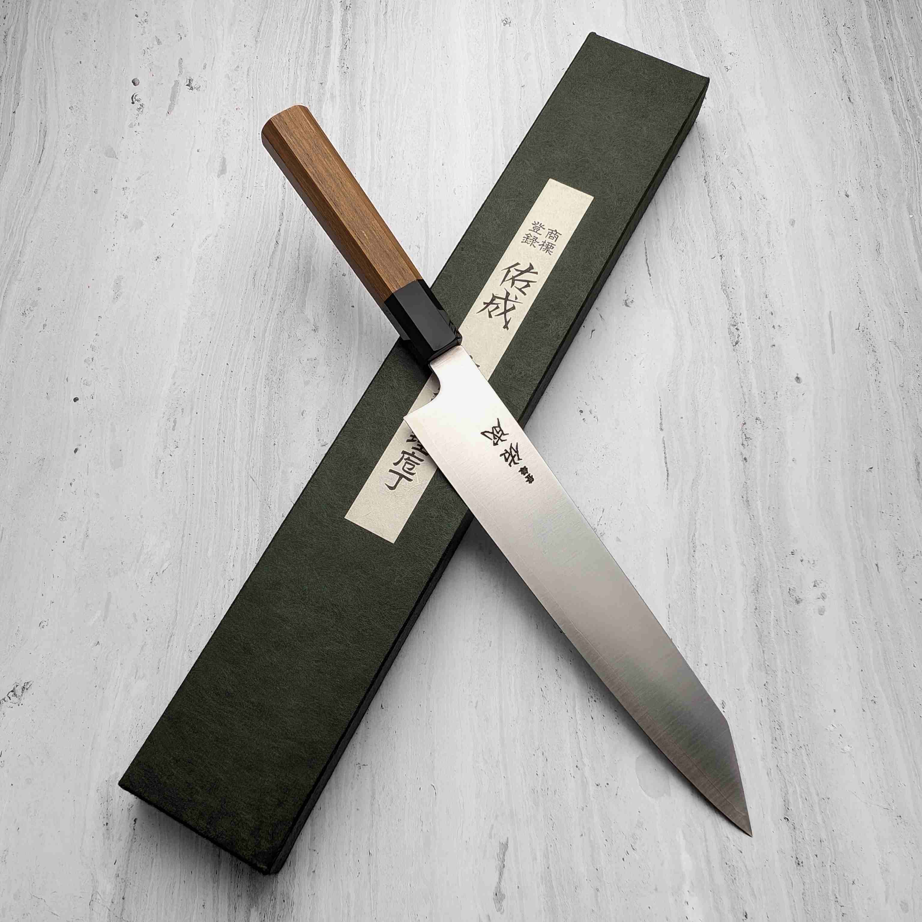 Sukenari - SG2 Migaki Kiritsuke-Tip 240mm Gyuto-Sujihiki Gyuhiki