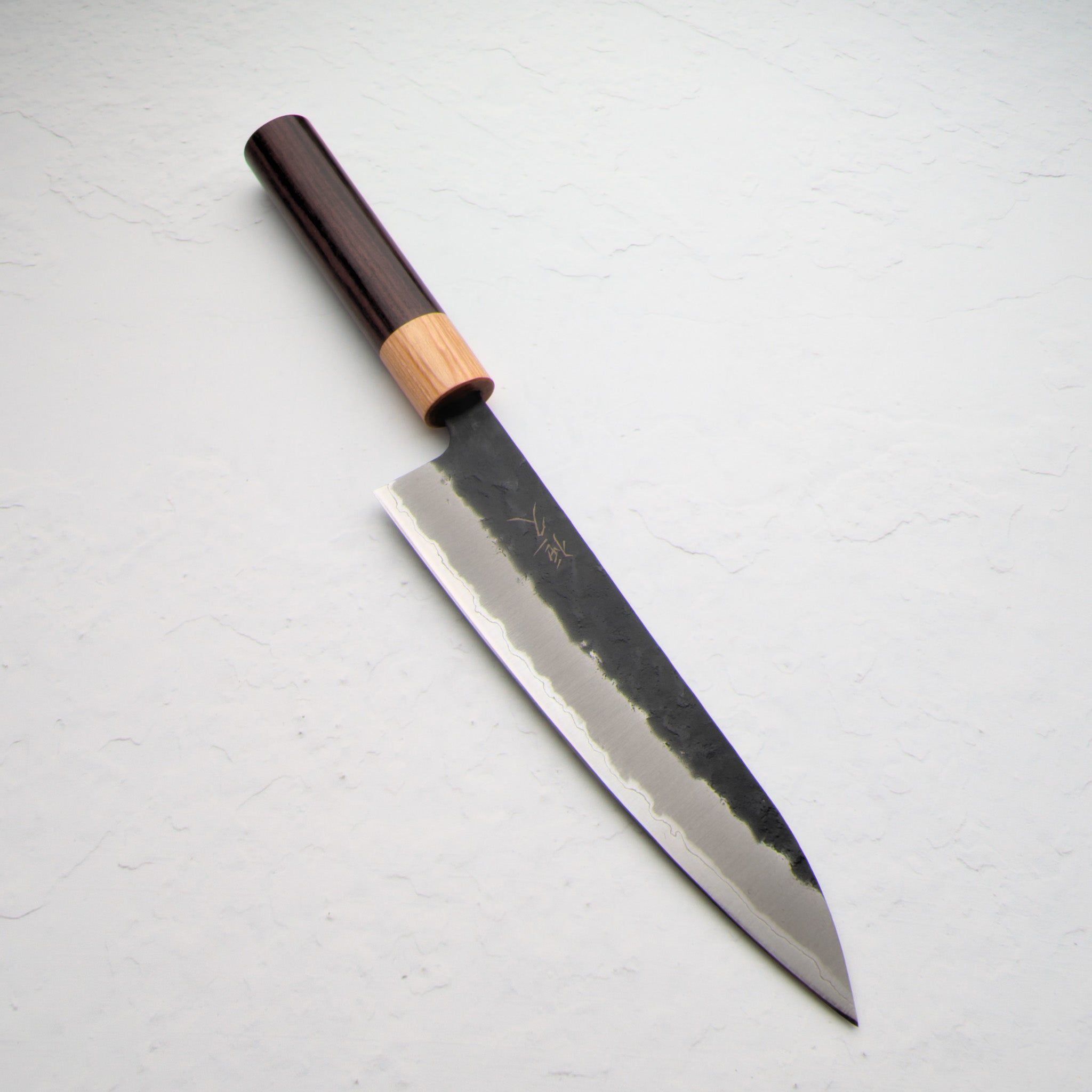 Tsunehisa -Blue Super Kurouchi Nashiji 180mm Gyuto