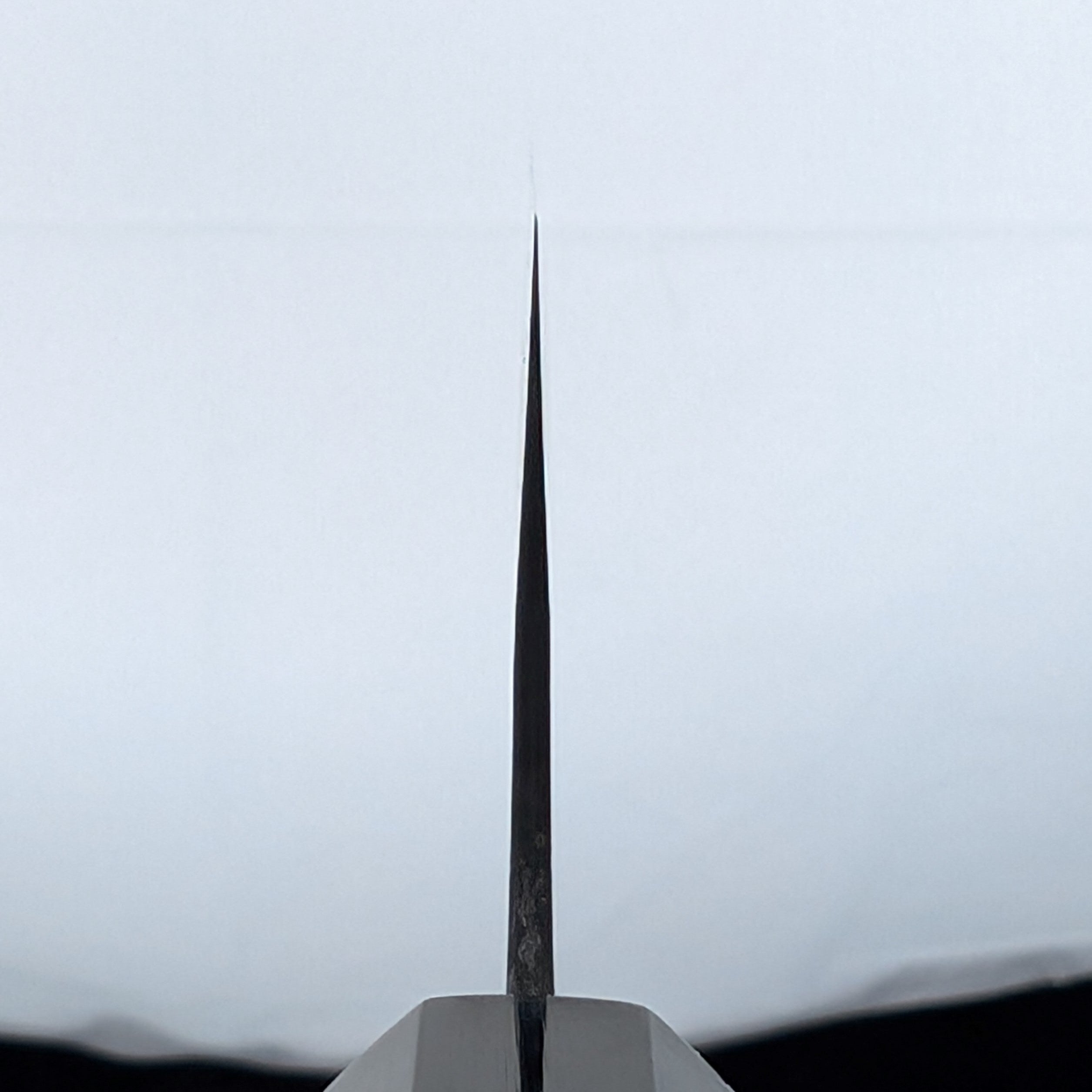 Yoshimi Kato - Blue Super Kurouchi Damascus 175mm Bunka