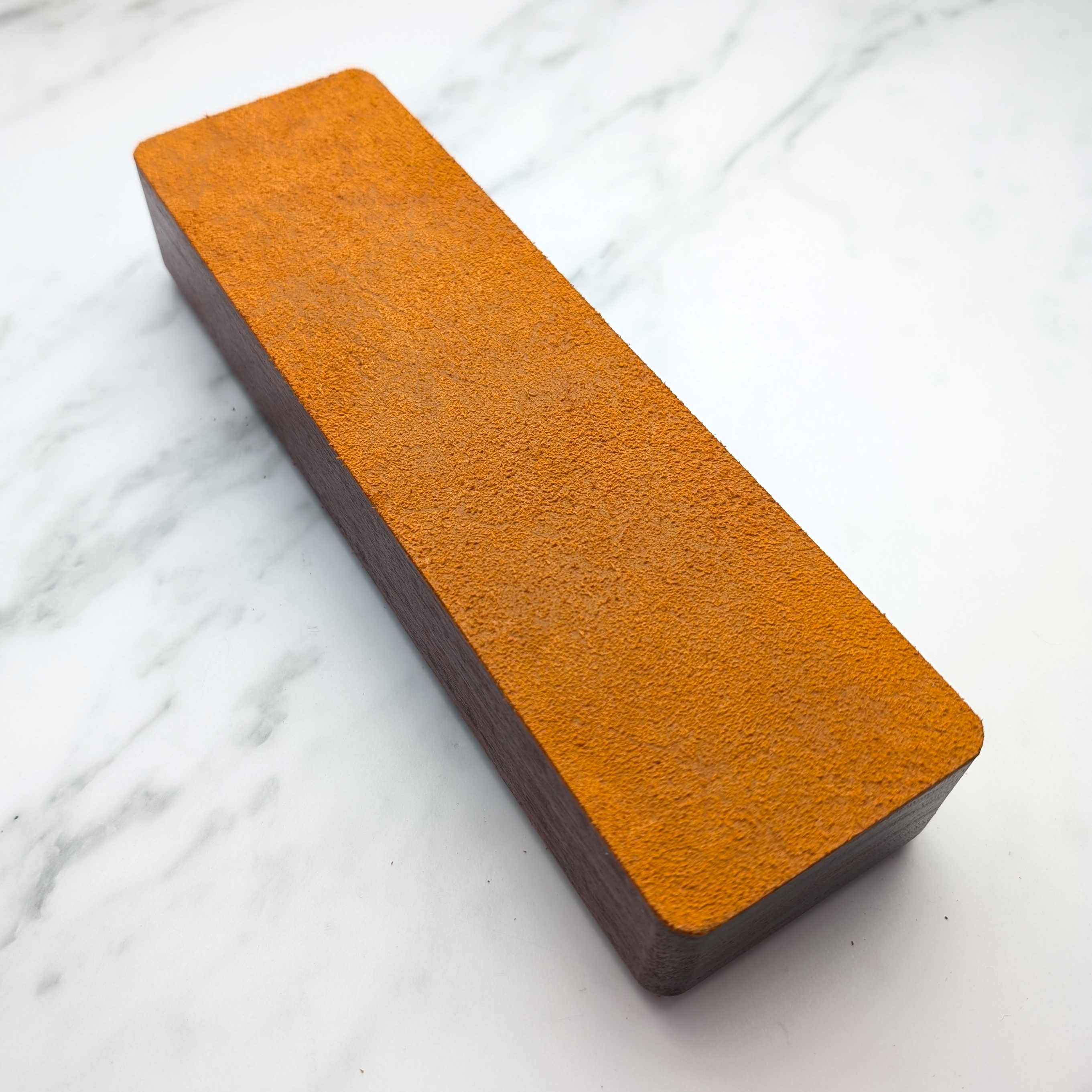 Benchtop Leather Strop - Heavy Timber - Suede Side