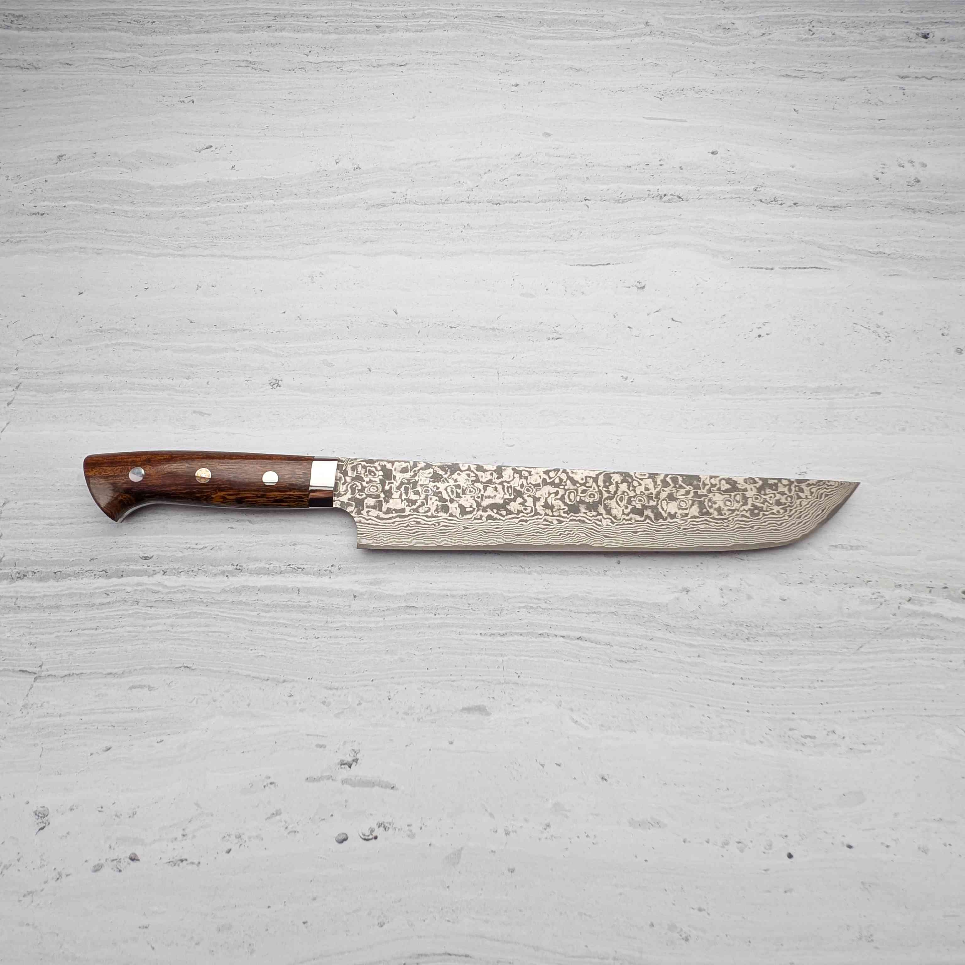 Takeshi Saji - SG2/R2 Black Damascus Sakimaru 240mm Sujihiki