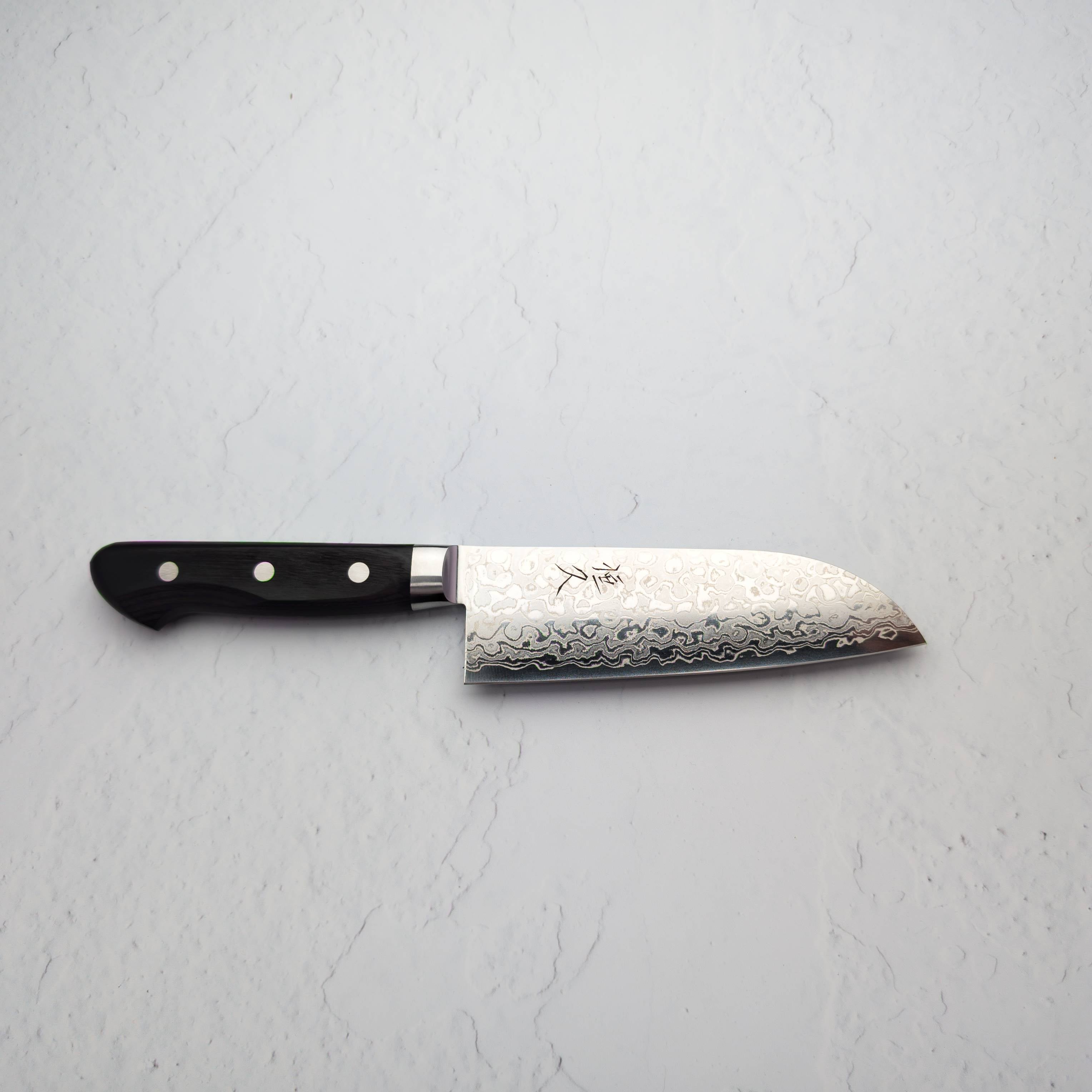 Tsunehisa - Aus10 Damascus 150mm Santoku